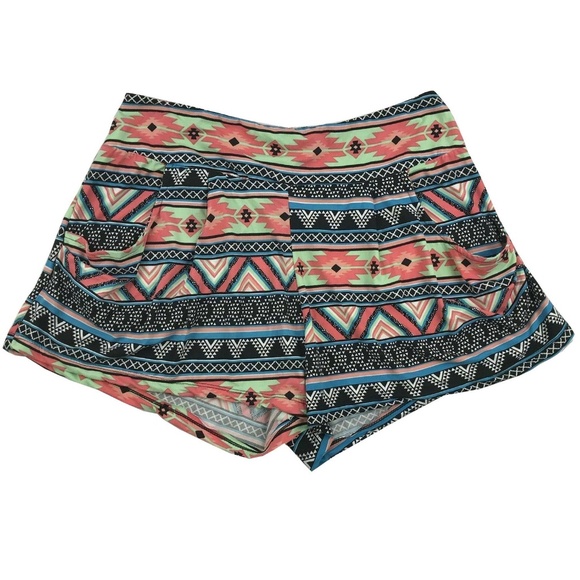 eye candy Pants - Eye Candy 2X Multi-colored Stretch Shorts